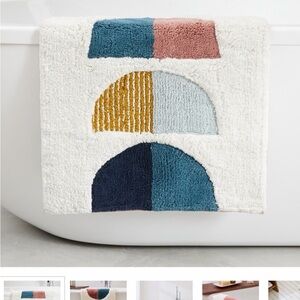 West Elm half moons bath mat